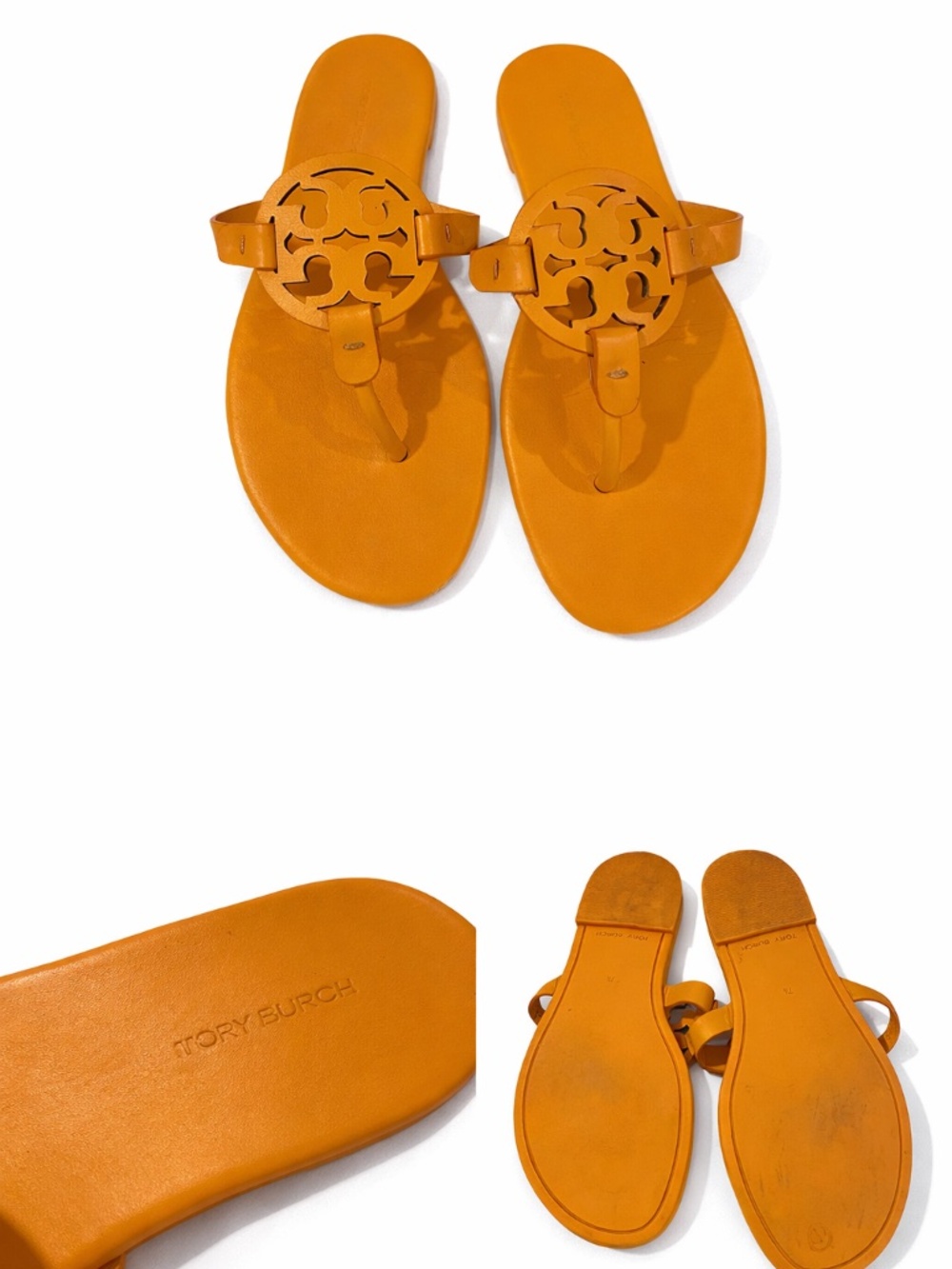 Iconic Tory Burch Sandals Orange - Picture 2 of 2